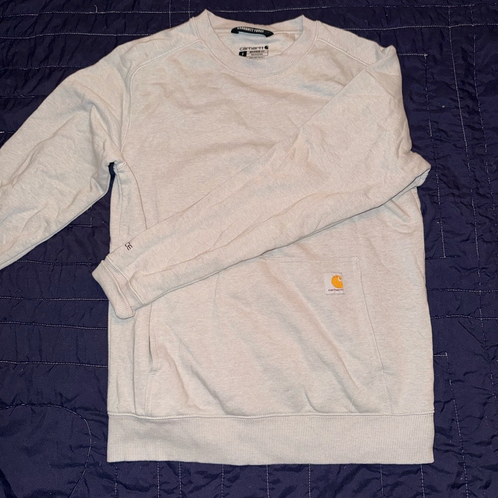 Carhartt Women's Light Gray Crewneck Sweatshirt